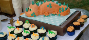 Dinosaur themed birthday party for kids